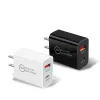 Chargeur mural USB C 2,4 a QC3.0 type-c PD, adaptateur de Charge rapide AC pour téléphone Iphone 14 15 Samsung S24