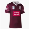 السباحة ارتداء QLD المارون الأصلي 2023 2024 Rugby Jersey Australia Queensland State of Origin NSW Blues Home Training Shirt 8889 5544