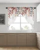 Curtain Autumn Branch Orange Blue Leaves Short Triangular Home Decoration Window Treatments For Kitchen Livingroom Balcony