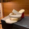 women's shoes pointed fashion special-shaped heel sandals designer shoes size 35-42