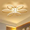 Taklampor Hushåll LED -ljuskrona Tre färger Flush Mount Lamp 12W Flower Design Super Bright Eye Care for Corridor Stair