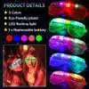 10/15/30 Uds. Gafas LED iluminadas 5 colores gafas resplandecientes que brillan en la oscuridad suministros de fiesta favores de fiesta de neón para niños adultos 240118
