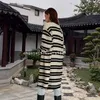 Pulls pour femmes 2024 Long Cardigan Solide Femmes européennes et américaines Tricots Cardigan Pull Femmes