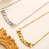 Klassisk designer Brand Letter Pendant Halsband för modekvinnor Halsband Högskvalitetsmycken Tillbehör 18K Pläterad Gold Girls Gift 20Style