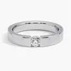 China Lab Grown Men Platinum Pt950 White Gold Jewelry Engagement Diamond Ring For Man