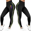 Kvinnors leggings mardi hummer tryckt stretchig fancy fitness träning yoga byxor