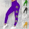 Leggings pour femmes Mardi extensible drôle chapeau graphique imprimé fantaisie sport recadré sous jupe shorts yoga femmes