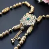 Rings Sunspicems Gold Color Morocco Caftan Body Chain Bride Jewelry Takchita Chest Shoulder Chain Arabic Women Wedding Bijoux