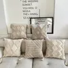 Kissen, getufteter Kissenbezug, marokkanischer Quasten-Sofa-Büro-Deko-Kissenbezug, 30 x 50 cm