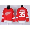 Fabrika Outlet Men S Detroit Wings #14 Gustav Nyquist #30 Osgood #35 Jimmy Howard Kırmızı Beyaz En Kaliteli Buz Hokey Formaları Ücretsiz Shippin 3346