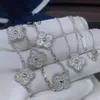 Mücevher Tasarımcı Zinciri Van Dört Yaprak Yonca Bileklik Cleef Van Bracelets 2024 18K Altın Aşk Bileklik Kolye Köpüklü Kristal Elmas Partisi Jewelryzzl6JBV3