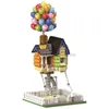 Bloki latające balony dom w górę film Balonowe bloki Balonowe Balon Balon Zabilne zabawki Street View DIY Cegły dla dzieci Prezent urodzinowy 240120