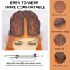 Ginger Orange Short Bob Lace Front Wigs Human Hair Wigs Bob Lace Wigs for Women Ombre Blonde Orange Brazilian Straight Lace Wig