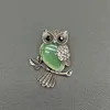 Owl Shape Pendant Chakra Stone Gemstone Natural Healing Crystals Jewelry