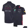 Motorcykelkläder F1 Team Uniform kortärmad lapel racing skjorta avslappnad snabbtorkning t-shirt kan anpassas droppleverans Automo otcrx