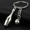 Keychains Creative Badminton Ping Pong Golf Key Chain Metal Football Sports Ring Men Bag Pendents fans souvenir presenter