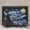 Blocs 2316 pièces la nuit étoilée Vincent Van Gogh blocs de construction compatibles 21333 Art peinture modèle briques pour adultes enfants cadeaux jouets 240120