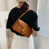 Totes Underarm Handbag Light Luxury Designer Handväska Fashion Simple Solid Color Retro Shoulder Bag Designer Tygväska för Women Purse