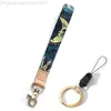 Off Keychain Hanging Rope Triangle Printing Pattern Broadband Clip Key Chain Mobiltelefon LANYARD handledsrem Anti-Lost Shoulder Band P9SW