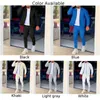 Herrspårar Comfy Fashion Men Tracksuit Cardigan Pants Passar Casual Lapel Långärmad utomhus Regelbundna toppbyxor Set