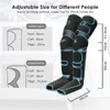 Nuaer 360 ° Foot Air Tress Massager Knee Massager sprzyja ulgę w krążeniu krwi ból mięśni Massager Body Massager 240118