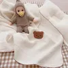 Cobertores 120x130cm Cobertor de musselina para bebê nascido swaddle envoltório recebendo material infantil toalha de banho colcha de cama