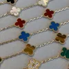 Biżuteria Projektant Sieć Van Four Leaf Clover Bransoletka Cleef Van Bracelet dla mężczyzn na biżuterię Bieczek Męskie Diamond Men 02