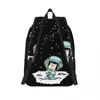 Sacs Space personnalisée Astronaute Mafalda Canvas Backpack Women Men Book Bookbag pour l'école Comics College de l'école