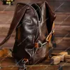 Hoge kwaliteit lederen herentassen Borst en tassen Hoofdband Laag Plantaardig gelooid rundleer Casual Grote capaciteit Crossbody Nieuwe tas Trendy reiskwaliteit rugzak 10A+