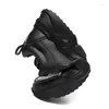 Сапоги, мужская обувь на меху, теплые плюшевые зимние мужские зимние кроссовки, 2024, черные, до щиколотки из искусственной кожи