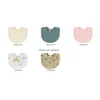 Bibs Burp Cloths Cotton Pompom 아기 단색 흡수성 술 턱받이 턱받이 신생아 두드나 스카프 어린이 소녀를위한 신생아 반나 스카프 먹이 품목 드롭 배달 m dhesi