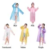 비옷 비옷 판초 휴대용 레인웨어 표류 야외 활동 어린이 재사용 다채로운 레인 코스 캐주얼 캠핑
