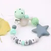 INS Mother and Baby Products Silicone Pacifier Five Pointed Star Anti Drop Chain