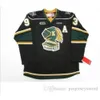 # 93 Maglia OHL London Knights CCM Premer 7185 Mitch Marner Uomo 100% Ed Ricamo Maglie da hockey su ghiaccio Verde 4450