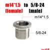 Filtr paliwa Adapter gwintu ze stali nierdzewnej 1/2-28 do 5/8-24 M14 1,5 ss Soent pułapka na Napa 4003 WIX 24003 Dostarczanie mobilów Moto OTZA4