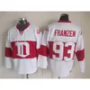 Detroit Red Wings Vintage versie Jerseys 19 YZERMAN 40 ZETTERBERG 13 DATSYUK 5 LIDSTROM 24 CHELIOS 9 HOWE 31 JOSEPH Hockey Jersey 7040