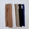 Pantaloni sportivi casual da yoga da donna Pantaloni a gamba larga con gamba dritta Sensazione di gambe snellenti Pantaloni da allenamento jogger dritti in tessuto morbido