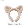 Party Hats Cute Winter Plush Bear Ears Varma hårband Huvudband Scrunchie Women Girls Hair Head Hoop Band Tillbehör Huvudbonad huvudbonader Ny YQ240120