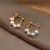 Stud new diamond jewelry woman cz gold filled austrian crystal mixed earrings wholesale lot studs sterling silver 925 pearl earring dangling hip hop Fashion