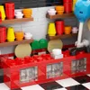 ブロックMooxi Horrorゲームセット742pcs Moc Brick City Dining Room Barシーンアクション