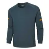 Camisetas para hombres Secado rápido Otoño Primavera Deporte Entrenamiento Running Camiseta Top Tees Ropa de moda Oversize 7XL 8XL 9XL Manga larga Azul Hombres Camiseta J240120