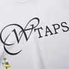 T-shirts pour hommes Classique Noir Blanc WTAPS T-shirts Lettre Imprimer Été Casual Mouvement Lâche Manches Courtes Haute Qualité Coton Wtaps Tops J240120