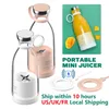 Portable Blender Fresh Juice Mixer Electric Wireless Charge Mini Fruit Mixers Juicer Cup Blender Milkshake Juice Maker Machine 240118