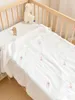 Blankets Baby Minky Dot Fleece Blanket Bear Embroidery Born Cotton Muslin Sleeing Cover For Babies Bedding