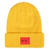 2024 뜨거운 판매 모자 남성 여성 겨울 비니 캡 캐주얼 보닛 두꺼운 니트 캡 클래식 스포츠 단색 단진 따뜻한 모자 Bo0