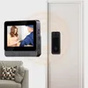 Sonnettes 2.4G WiFi Vidéo Sonnette Caméra 4,3 pouces IPS Écran Sécurité à domicile Smart Door Bell Intercom 1000mAh