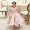 Shorts 2023 Toddler Baby Girl Party Dresses Big Bow Infant Birthday Princess Dress for Girls Wedding Prom Gown Children Clothes