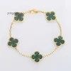 Jewelry Designer Chain Van Four Leaf Clover Bracelet Cleef Van Bracelets VAN V Gold High Edition Five Flower van jewlery for women