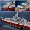 Blokken WW2 Militaire Oorlogsschepen KMS 2in1 Bismarck Slagschip Fleet Collection Bouwstenen Klassiek Model Speelgoed voor Kinderen Jongen Gift