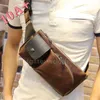 Высококачественная мужская сумка нагрудный почтальон для отдыха в стиле ретро на талии корейский мобильный телефон на одно плечо 10A+